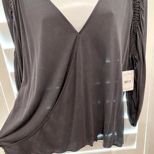 Free People Adjustable Ruched Sleeve Top NWT